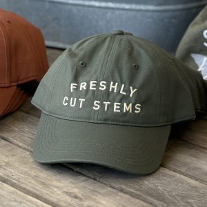 Freshly Cut Stems Hat Green